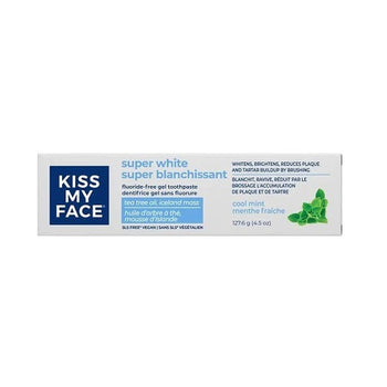 Kiss My Face - Gel Fluor - Free Toothpaste - Super White
