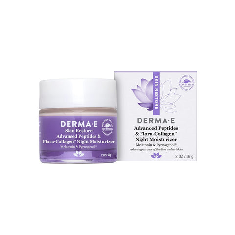 Derma E - Night Moisturizer - Advanced Peptides & Flora-Collagen_56g