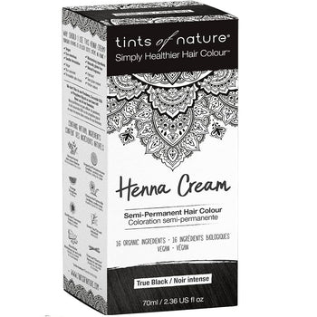 Tints of Nature - Hair Dye - Henna Cream - True Black_70ml