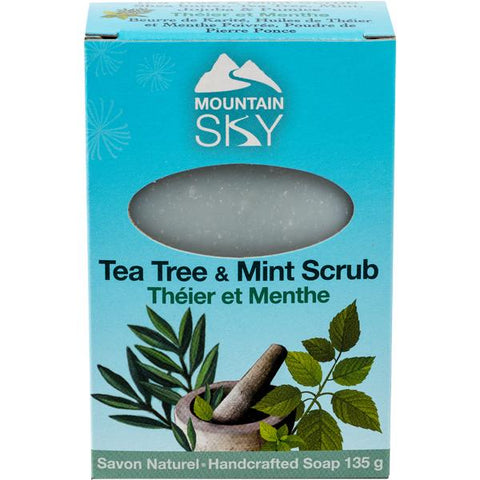 Mountain Sky- Tea Tree & Mint Scrub Bar Soap