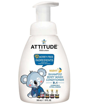 Attitude-Kids 3-in-1 Shampoo/Body Wash/Conditioner - Almond Milk
