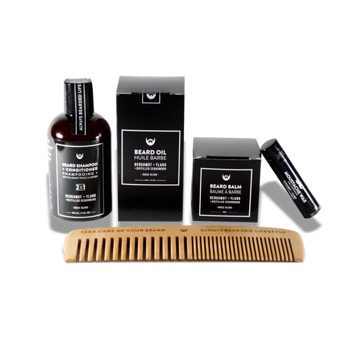 Beard Grooming Kit - Bergamot & Ylang - Camomile Beauty - Green Natural Cruelty-free Beauty Shop