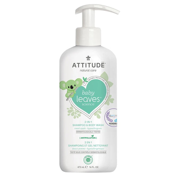 Attitude - 2-In-1 Shampoo and Body Wash - Sweet Apple