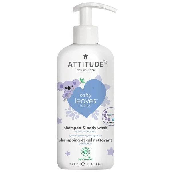 Attitude - 2-In-1 Shampoo and Body Wash - Almond Milk