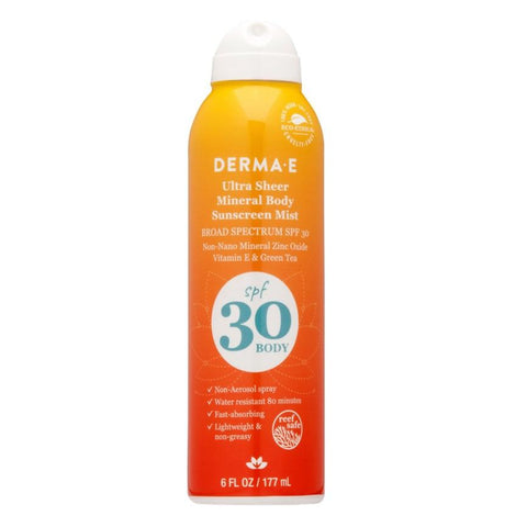 Derma E - Sunscreen - SPF30 Mineral Body Sunscreen Mist