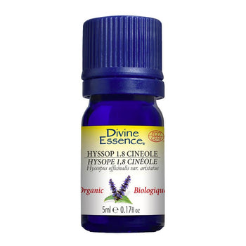 Divine Essence - Hyssop 1.8 Cineole Essential Oil (Organic)