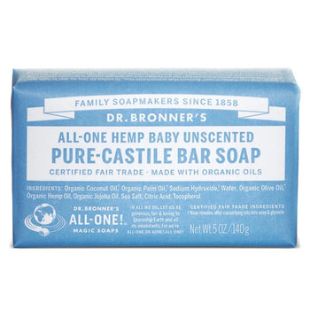 Dr. Bronner - Baby-Unscented Bar Soap