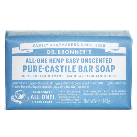 Dr. Bronner - Baby-Unscented Bar Soap