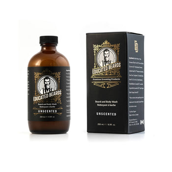Educated Beards-Beard and Bodywash-Unscented_250ml