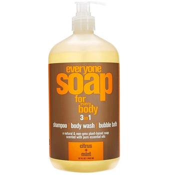 Everyone Soap - 3-in-1 Shampoo, Body Wash & Bubble Bath - Mint & Citrus