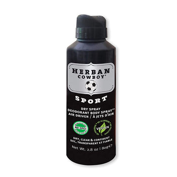 Herban Cowboy - Dry Deodorant & Body Spray - Sport